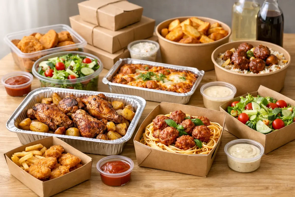 Menu famille à emporter, simple et généreux