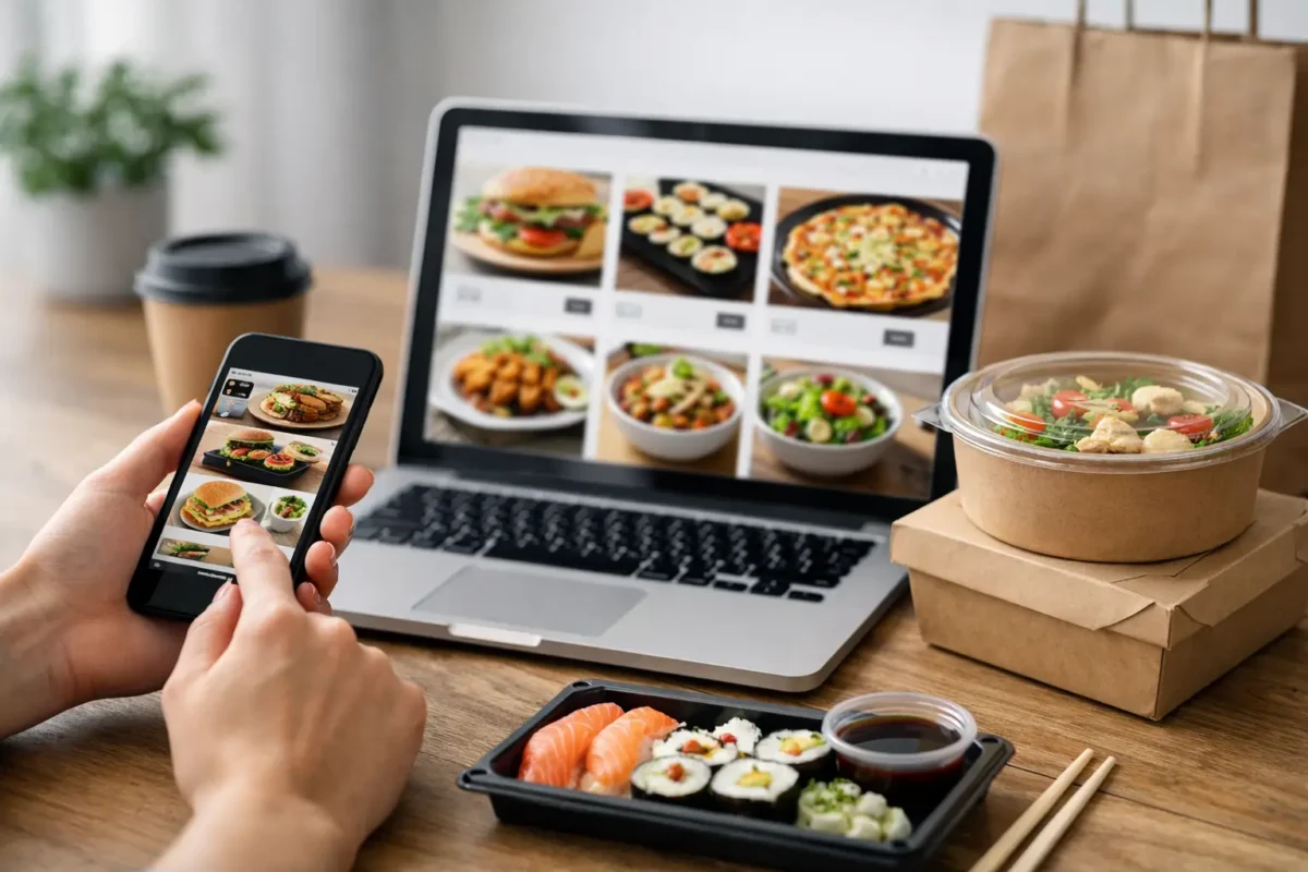 Guide de commande de repas en ligne pratique