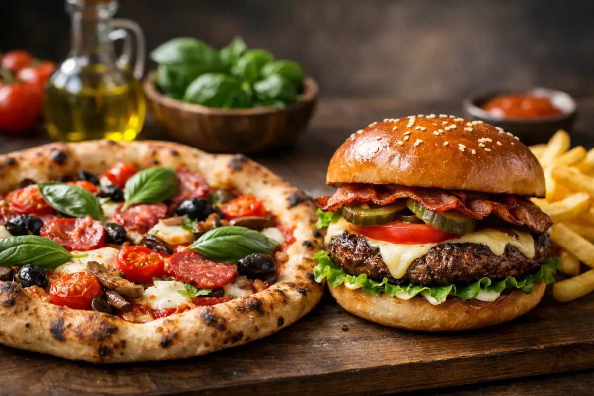 Pizza artisanale ou burger, quoi choisir ?