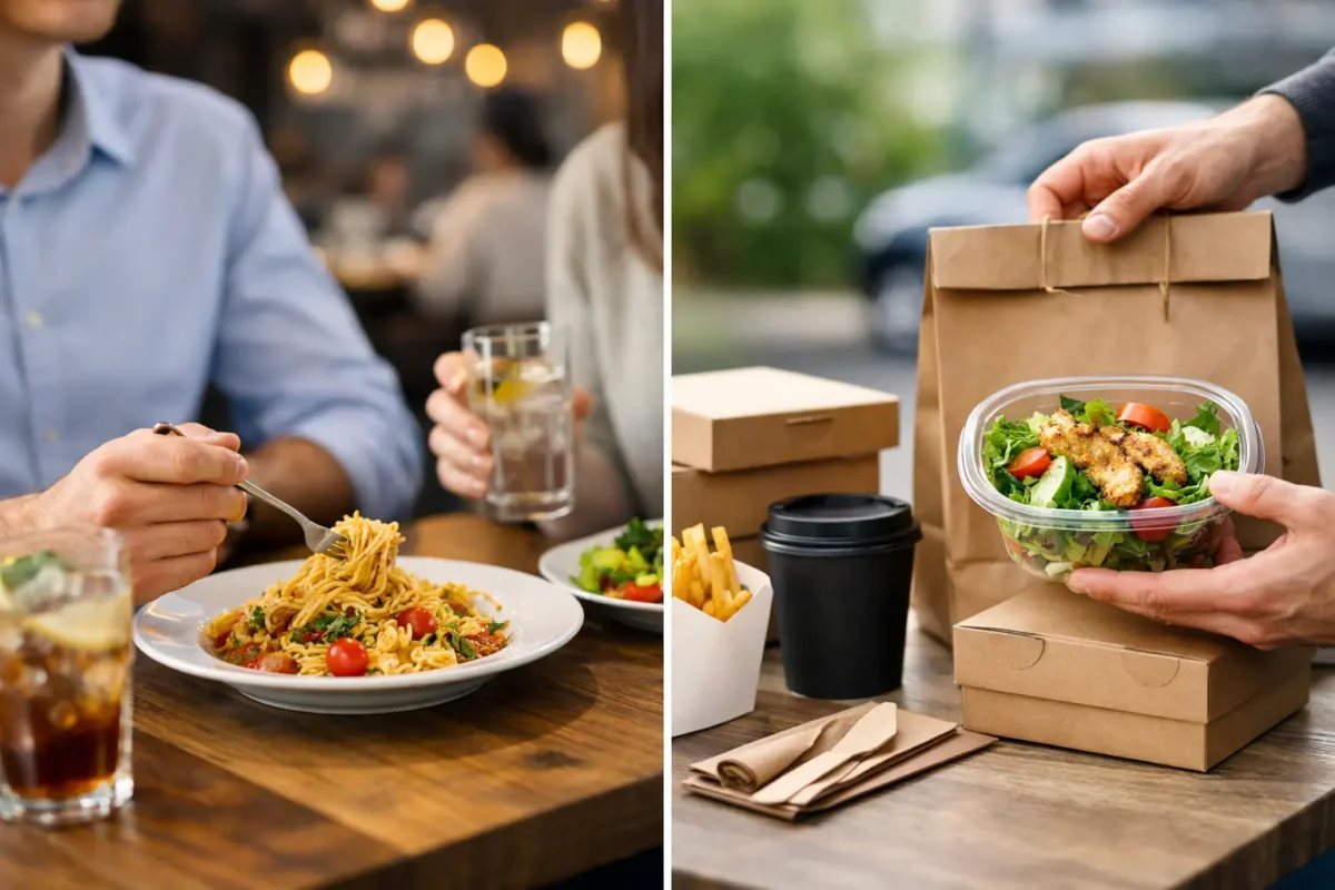 Sur place ou emporter : quel repas choisir ?