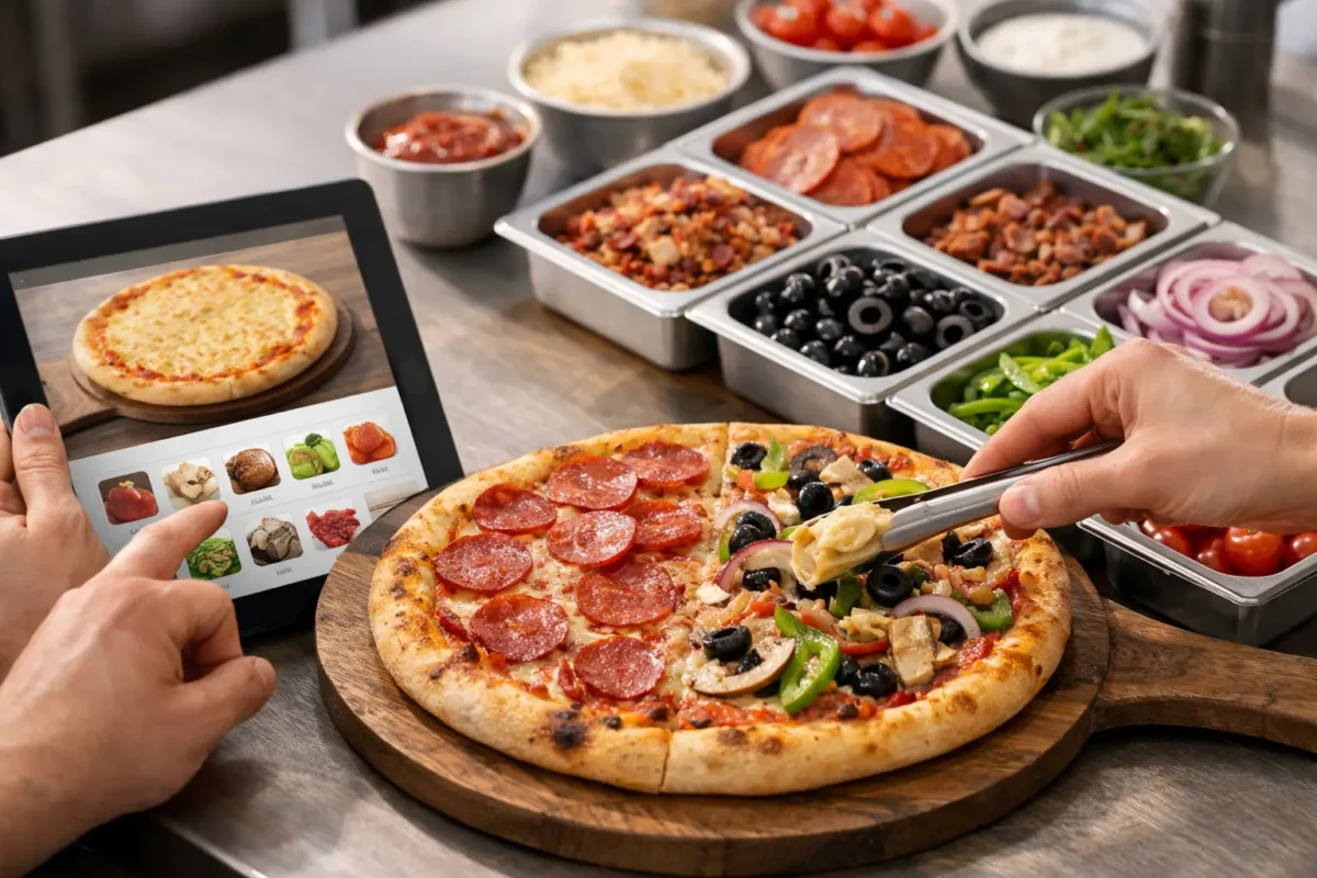 Personnaliser une pizza à la commande sans se tromper