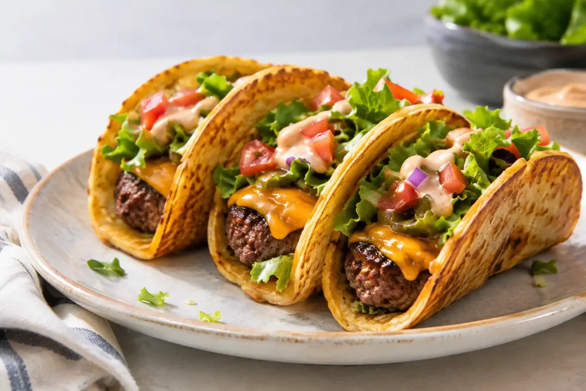Burger tacos, le plaisir généreux à chaque bouchée