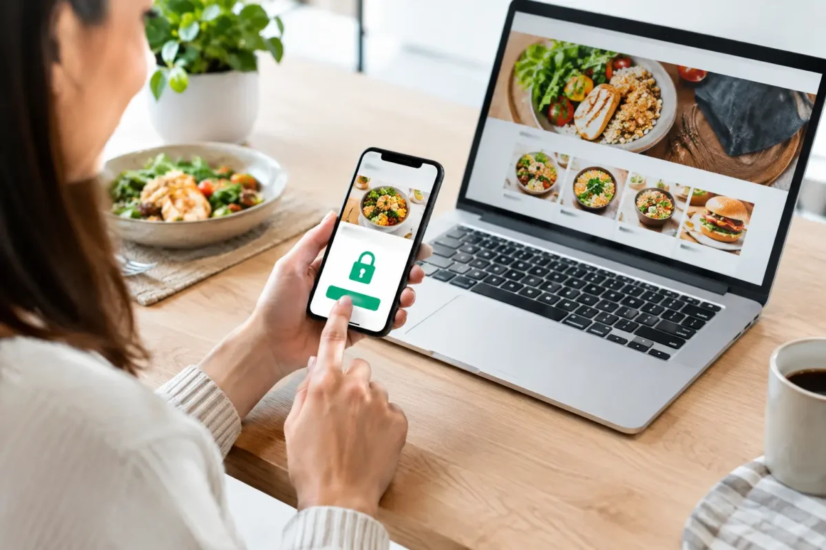 Commande en ligne sécurisée pour vos repas